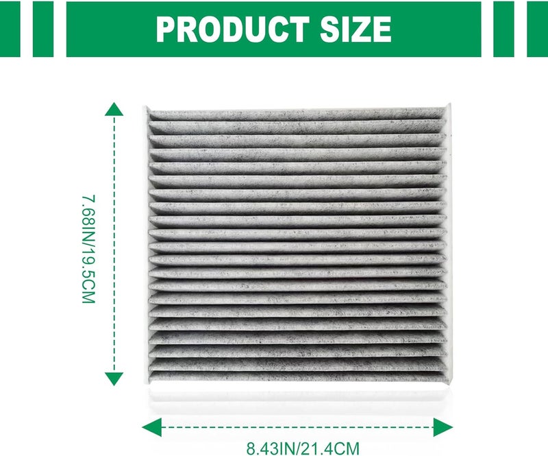 BSAMZO Premium Cabin Air Filter with Activated Carbon - Image 2