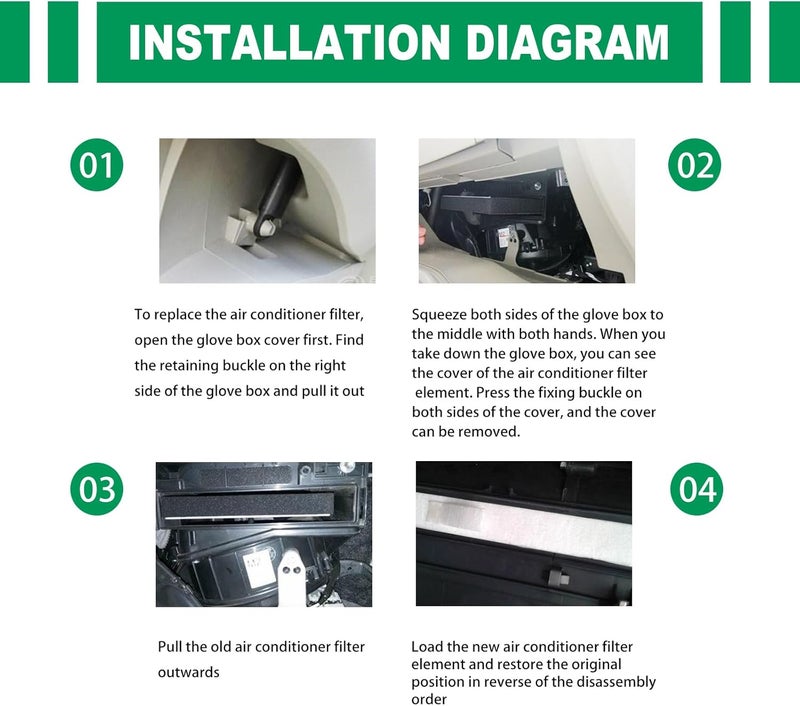 BSAMZO Premium Cabin Air Filter with Activated Carbon - Image 3
