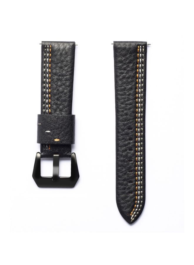 NIBEMINENT Replacement Band For Samsung Gear S3 22mm Black/Yellow/White - Image 1