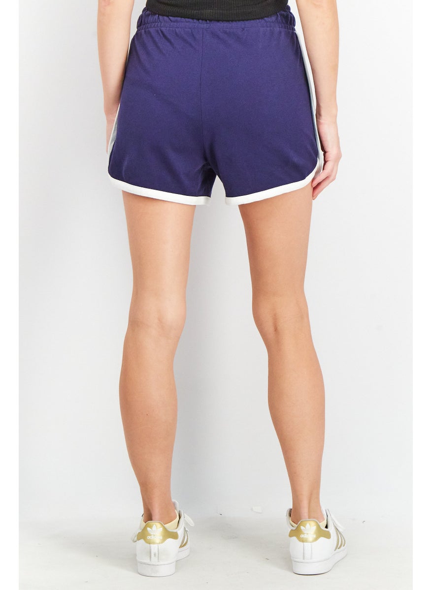 PUMA Women Regular Fit Off Court Short, Navy Blue  - Image 4