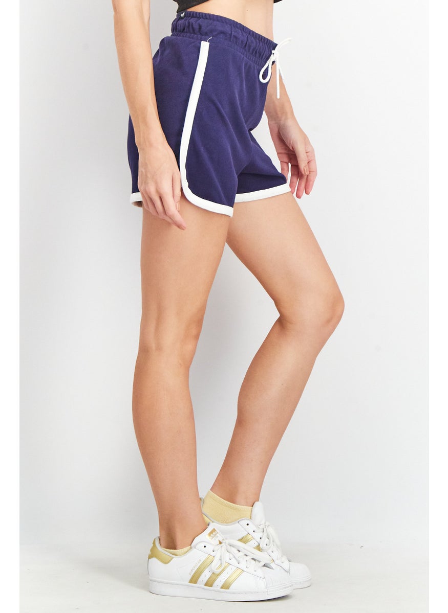 PUMA Women Regular Fit Off Court Short, Navy Blue  - Image 2