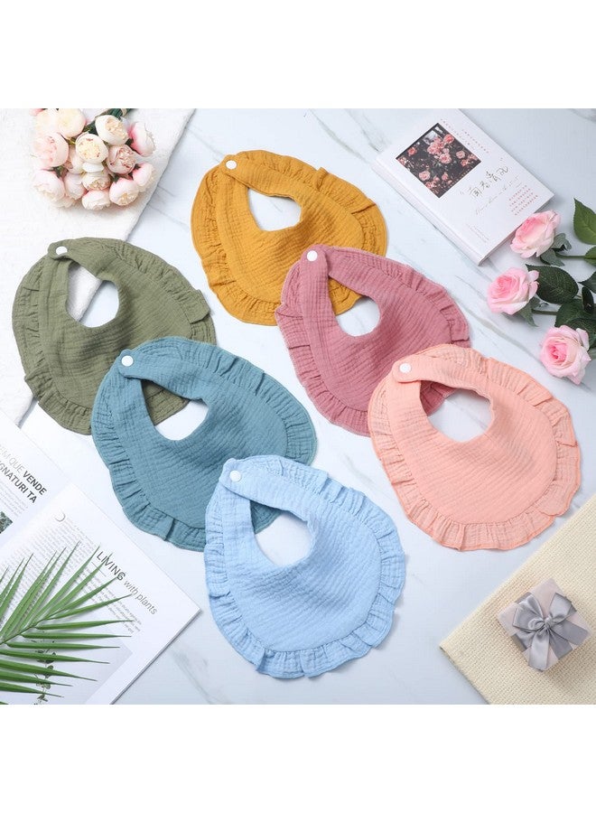 Chitidr 24 Pcs Muslin Baby Bibs Unisex Soft Muslin Drool Bibs Adjustable Baby Bandana Bibs Lap Shoulder Absorbent Teething Bibs for Baby Newborn Infants Toddlers Drooling Eating - Image 4