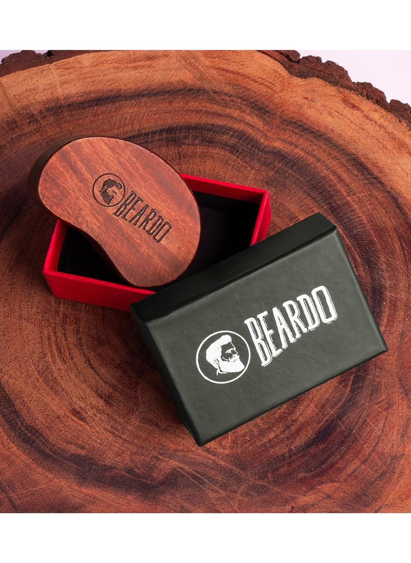 BEARDO - Bristle Beard Brush - Fine 100% Bristles for Effortless Beard Styling - Detangle and Tame frizzy unruly beard - Image 1