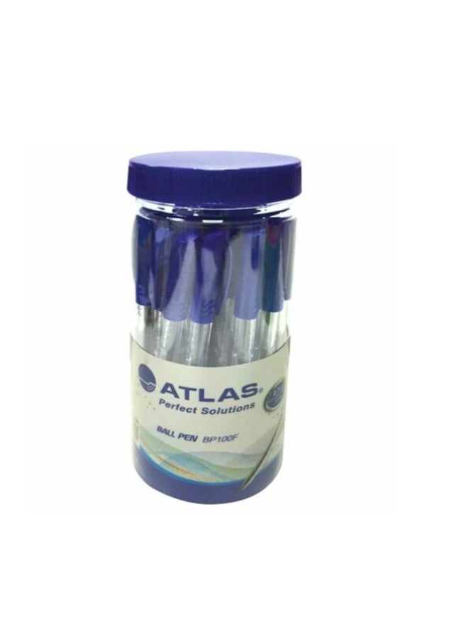 ATLAS Ball Pen 0.7mm Fine Blue Pack of 30