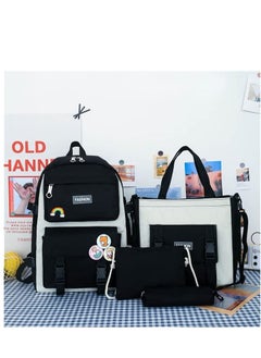 DURKU School Backpack Set of 4 Pieces for Girls/Boys School Bag Set with Shoulder Bag Handle Bag, Sling Bag and Pencil Bag 4 in 1 Waterproof School Backpack Set  - Image 2