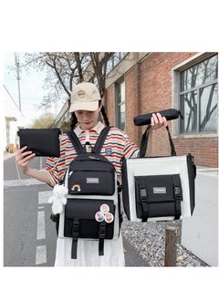 DURKU School Backpack Set of 4 Pieces for Girls/Boys School Bag Set with Shoulder Bag Handle Bag, Sling Bag and Pencil Bag 4 in 1 Waterproof School Backpack Set  - Image 3