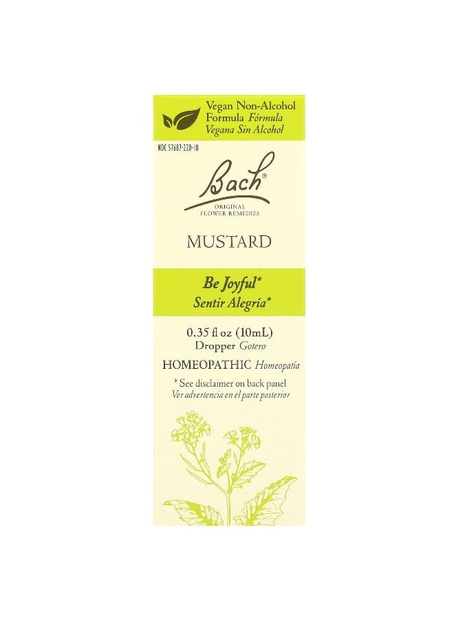 Bach Bach, Original Flower Remedies, Mustard, 0.35 fl oz (10 ml)  - Image 1