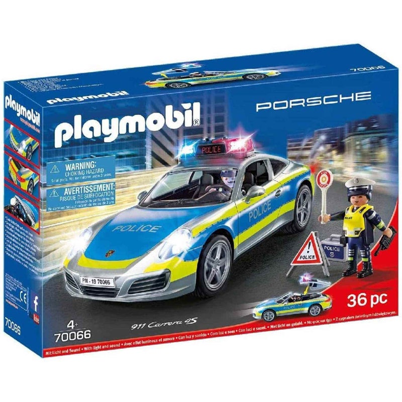 Playmobil لعبة بلايموبيل بورش 911 كاريرا 4S شرطة - Image 1