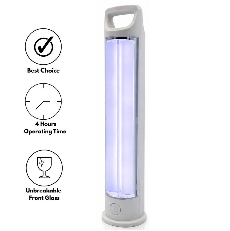 جليز فانوس إضاءة طوارئ LED قابل لإعادة الشحن، مصباح محمول فائق السطوع مع زجاج أمامي غير قابل للكسر، بطارية طويلة العمر، أوضاع إضاءة متعددة، مناسب للاستخدام الداخلي والخارجي أثناء انقطاع الكهرباء وللتخييم - Image 1