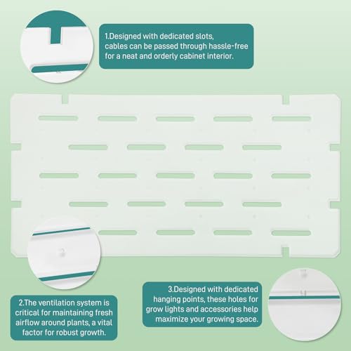 starEEl Acrylic Shelves for IKEA Cabinets - 8mm Thick Clear Acrylic Plant Shelf for Greenhouse Cabinet, Compatible with IKEA Milsbo Tall Greenhouse Cabinet - 3 Pack Corner Shelves Set - Image 4