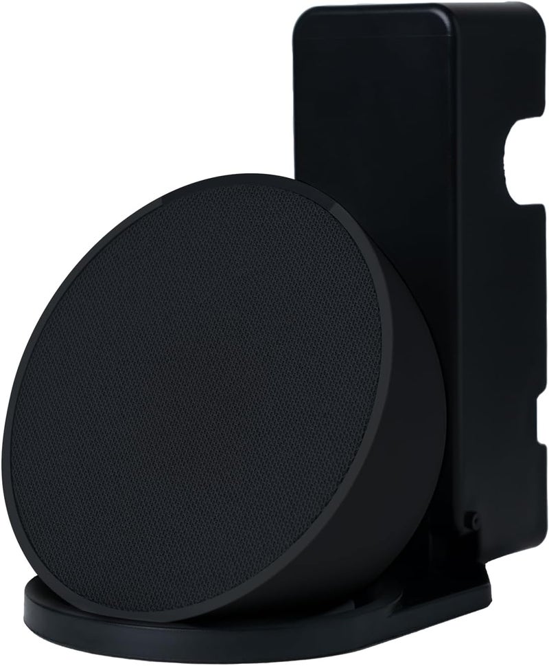 shinar Wall Mount Holder for Echo Pop, Outlet Hanger Stand for Echo Pop with Cable Management, Premium Space-Saving Stand Hanger Wall Holder for Echo Pop Black - Image 1