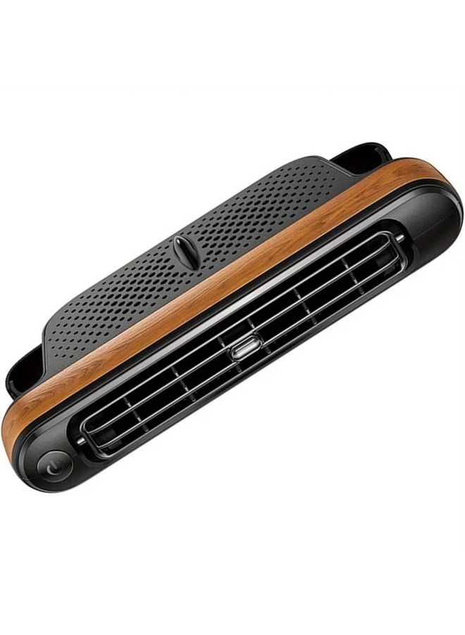 Black Plug In Adjustable Car Windshield Cooling Fan Portable Dashboard Fan - Image 2