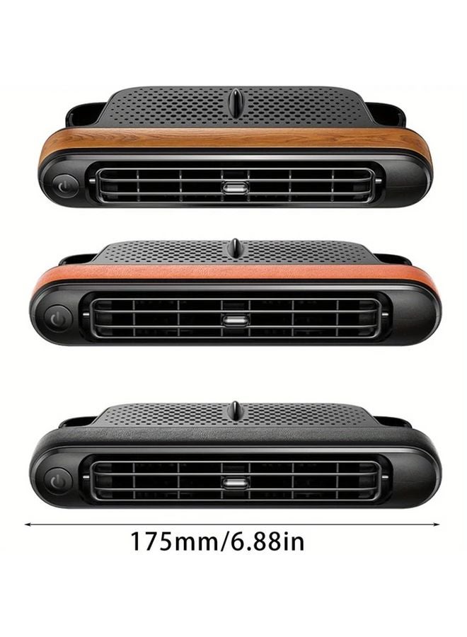 Black Plug In Adjustable Car Windshield Cooling Fan Portable Dashboard Fan - Image 5