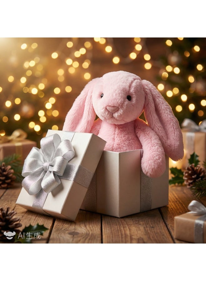 Y&D 1-Piece Snuggle Bonnie Bunny Soft Plush Toy Toys Plush Indy Pink Bunny Rabbit Stuffed Animal with Fluffy Soft Ears - Image 4