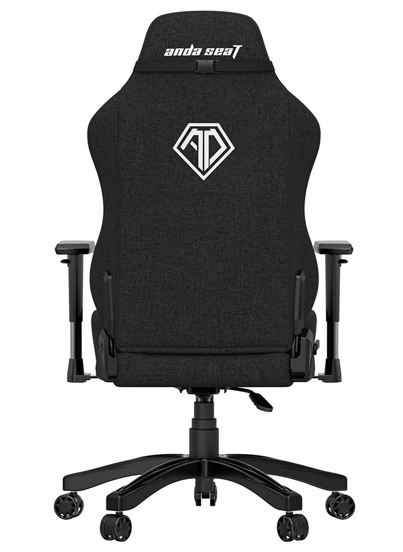 Anda Seat Anda Seat Phantom 3 Series Premium Gaming Chair with Neck Pillow and Lumbar Back Suppor Fabric- Black  - Image 3
