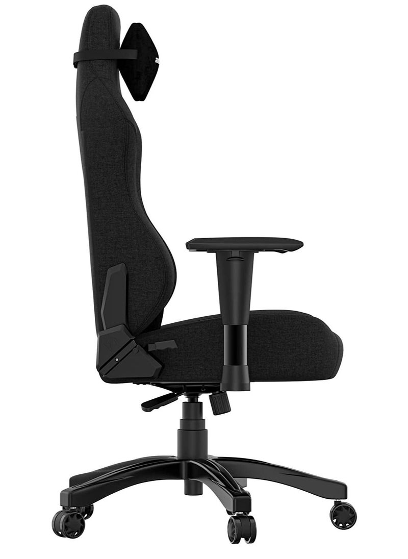 Anda Seat Anda Seat Phantom 3 Series Premium Gaming Chair with Neck Pillow and Lumbar Back Suppor Fabric- Black  - Image 4