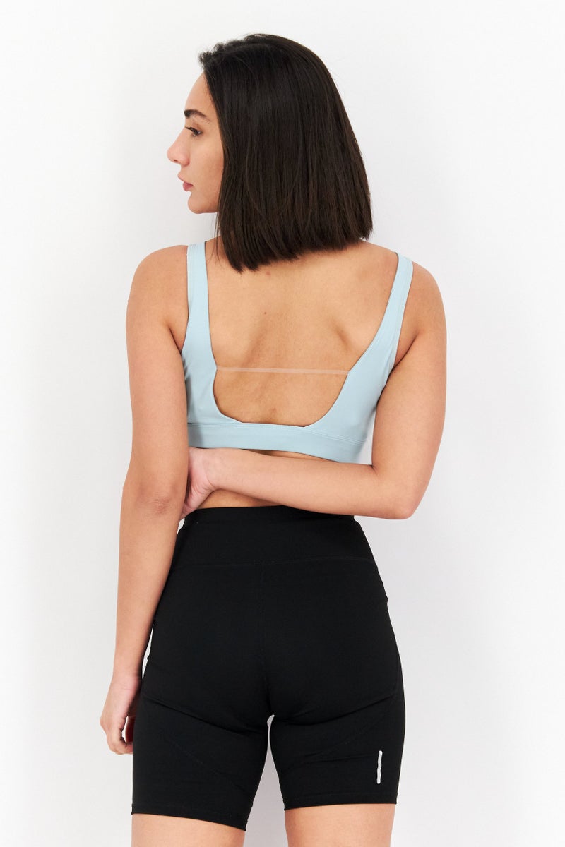 Reebok Women Sportswear Fit Sleeveles Training Bralette, Teal Blue - Image 4