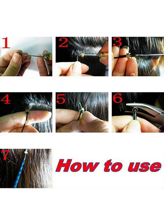 Yesurprise Yesurprise 1000 Silicone Micro Link Rings 5mm Lined Beads for Hair Extensions Tool Black ââ‚¬¦  - Image 4