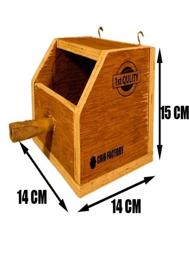 Crib factory Breeding Box for Finches | SIZE 13 x 13 x 14 IN CM |HIGHY QULTY PLYWOOD birds nest, birds house - Image 2