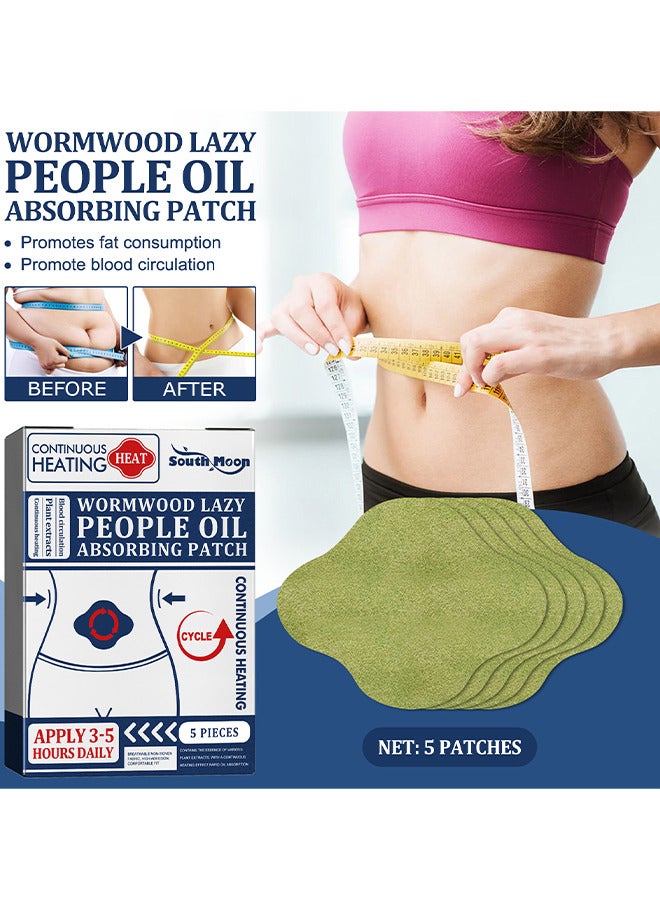 SOUTH MOON Natural Belly Button Plaster For Weight Loss, Detox Patch The Belly, Body Shaping Stickers 5 Patches - Image 1