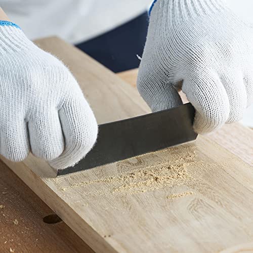 HERMIT TOOLS Cabinet Scraper Burnisher with 4 Piece Multi-Shaped Scraper Set 2 Rectangle 1 Curved (Convex and Concave) and 1 Gooseneck Scraper - Image 5