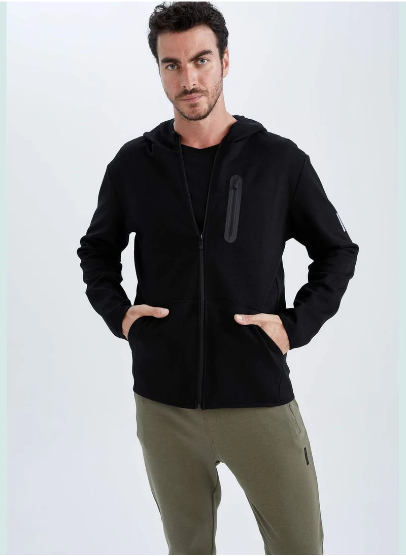 ديفاكتو Man Hooded Knitted Cardigan