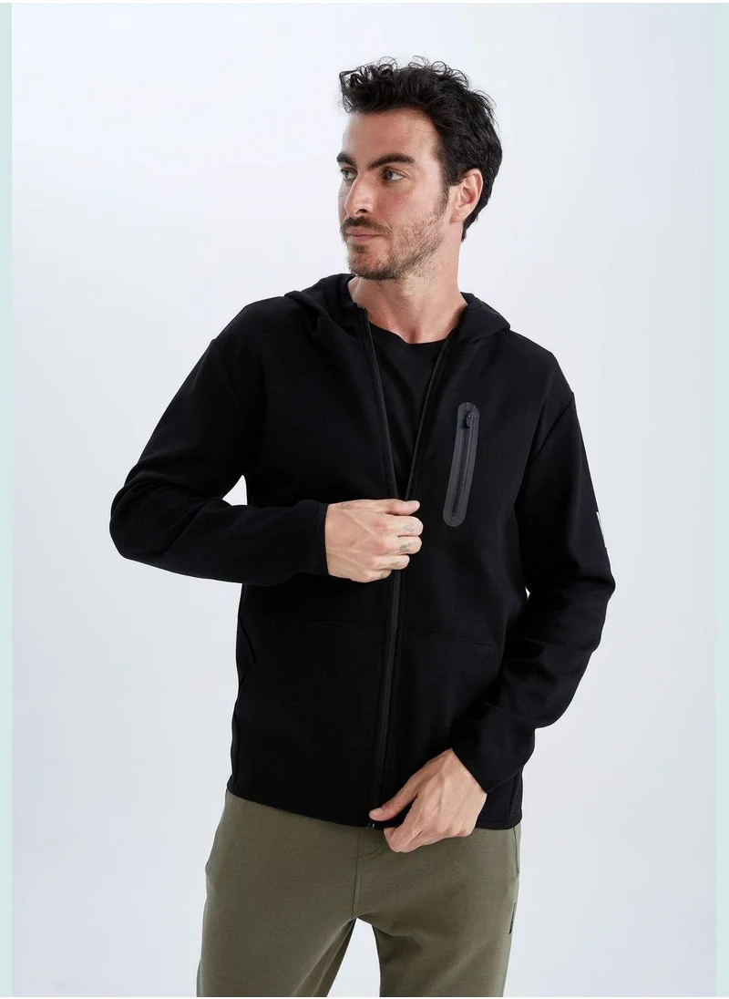 ديفاكتو Man Hooded Knitted Cardigan