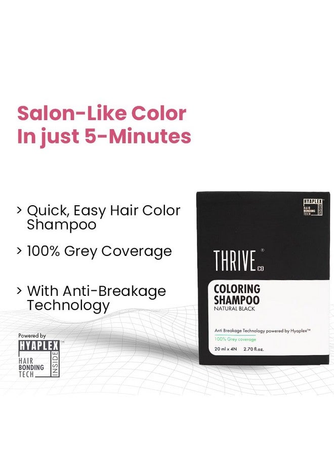 ثريفيكو شامبو تلوين الشعر مع Hyaplex™ | أسود طبيعي | تطبيق سهل | لون غني ولامع | محلول تلوين الشعر في المنزل | 80 جم - Image 2