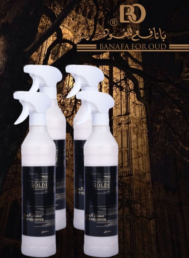 Banafa 4 Pieces Goldie Air Freshener 500ML - Image 1