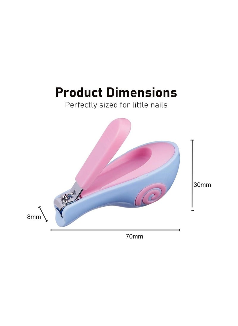 BuddsBuddy Buddsbuddy BPA Free XOXO Safety Nail Clipper for New Born Baby with Rounded Design (Blue)  - Image 2