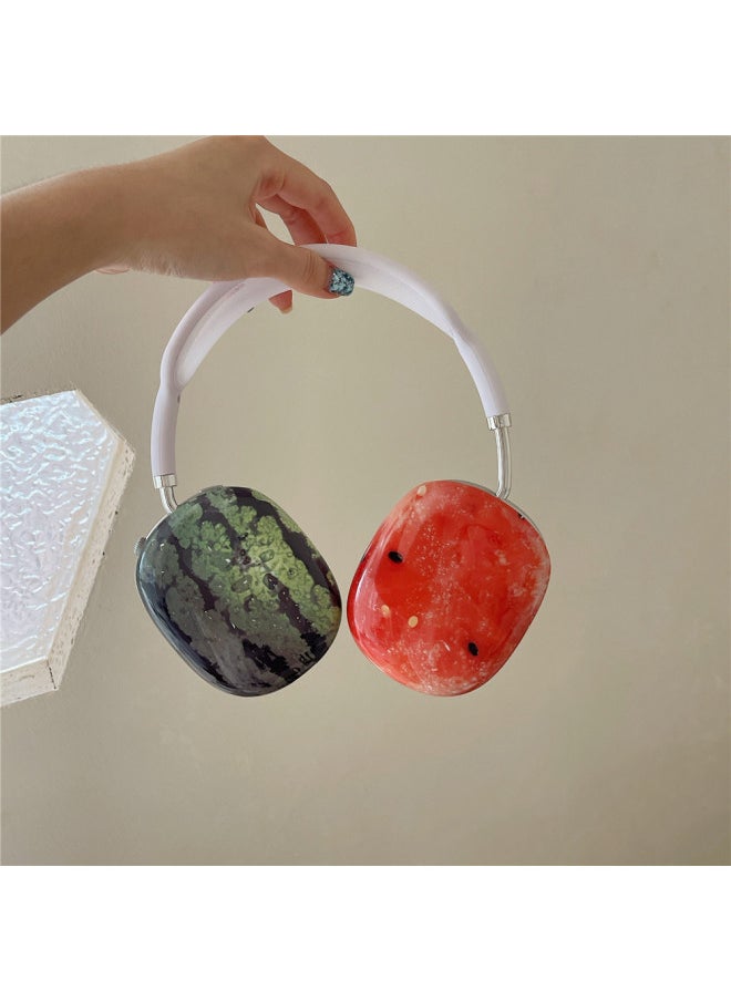 Generic - Niche Cartoon Watermelon Filin Earphone Cover For Apple Airpods MAX Full Coverage Drop-resistant MAX Earphone Case-Color:Lemon (minimum Order Of 5 Pieces)-Applicable Models:airpods MAX - Image 1