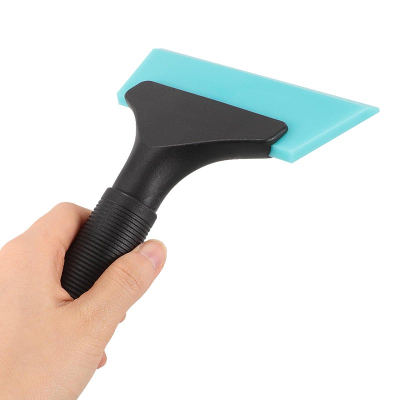 Blue Auto Squeegee with Soft Rubber Handle for Car Window Tint and Glass Cleaning - Image 4