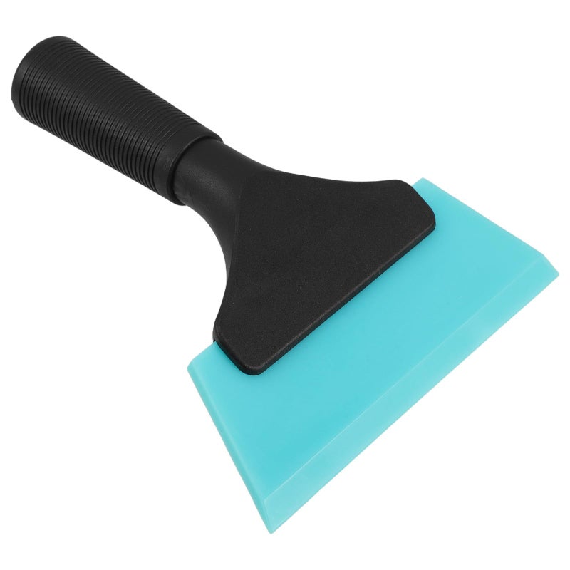 Blue Auto Squeegee with Soft Rubber Handle for Car Window Tint and Glass Cleaning - Image 2