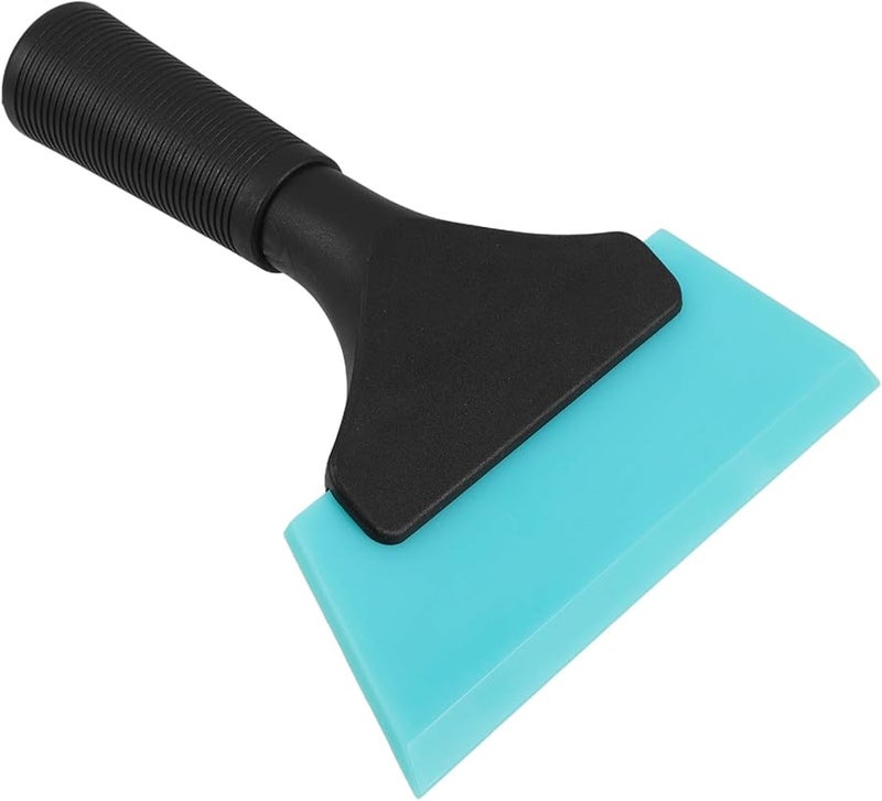 Blue Auto Squeegee with Soft Rubber Handle for Car Window Tint and Glass Cleaning - Image 1