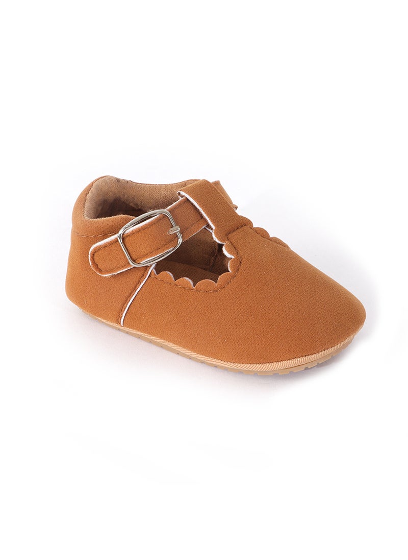 Generic - Spring Autumn 0-1 Year Baby Walking Shoes Frosted Brown - Image 1