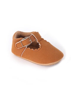 Generic Spring Autumn 0-1 Year Baby Walking Shoes Frosted Brown 
