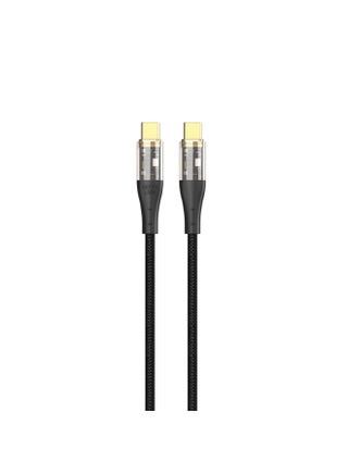 Black - Transparent USB-C to USB-C