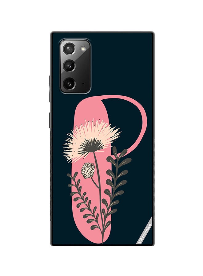 VR CREATIVE Protective Case Cover For Samsung Galaxy Note20 5G Alphabet P Design Multicolour - Image 1