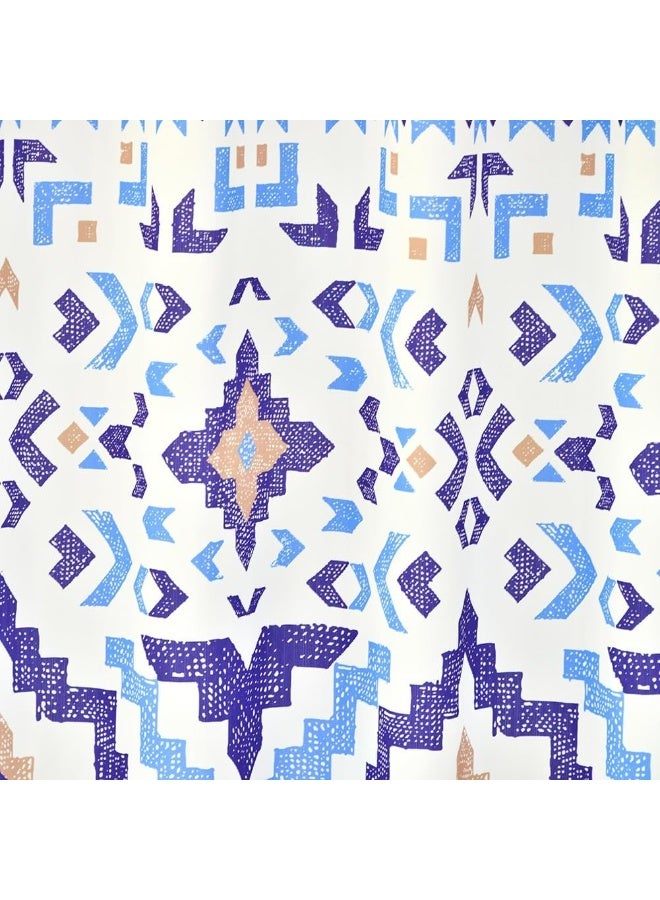 السرعوف الذهبية ستارة حمام GOLD MANTIS مقاس 71 × 71 بوصة (182 × 182 سم) - مقاومة للماء، خالية من التجاعيد، سريعة الجفاف، مصنوعة من البوليستر، مزودة بـ 12 فتحة معززة - تصميم مطبوع عصري (Bedrich) - Image 4