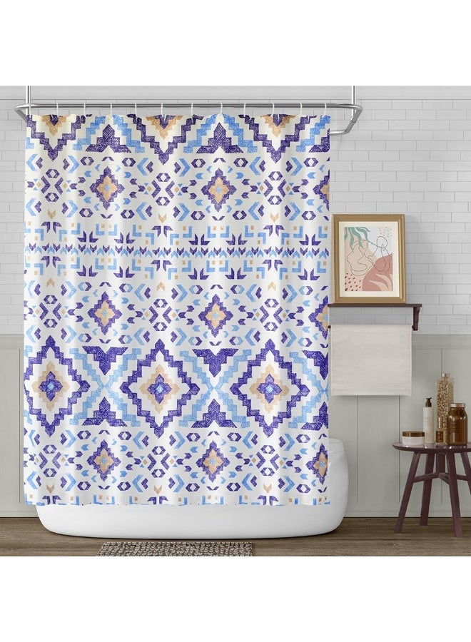 السرعوف الذهبية ستارة حمام GOLD MANTIS مقاس 71 × 71 بوصة (182 × 182 سم) - مقاومة للماء، خالية من التجاعيد، سريعة الجفاف، مصنوعة من البوليستر، مزودة بـ 12 فتحة معززة - تصميم مطبوع عصري (Bedrich) - Image 1