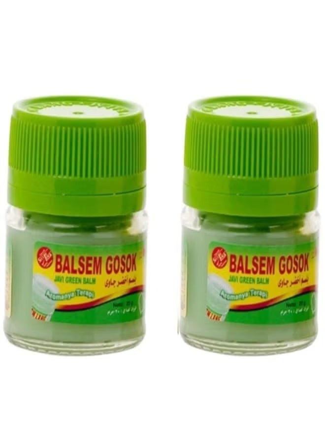 CAP LANG Original Green Balm for Muscle Pain Relief - 20g, 2 Packs - Image 1