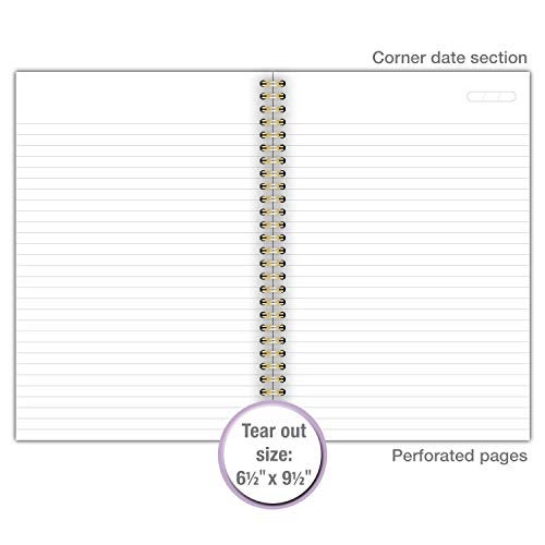 Cambridge Meeting Notebook, Journal, 9-1/2" x 6-5/8 ", Legal Ruled, 80 Sheets, WorkStyle, Fashion, Teal (49587) - Image 4