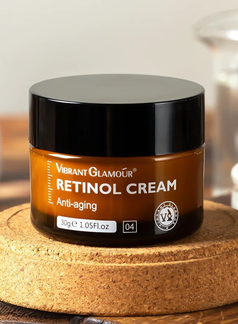 Vibrant Glamour Vibrant Glamour Retinol Face Cream 30g Anti Aging Cream for Wrinkles Fine Lines Skin Firming Moisturizing Cream for Women and Men  - Image 1