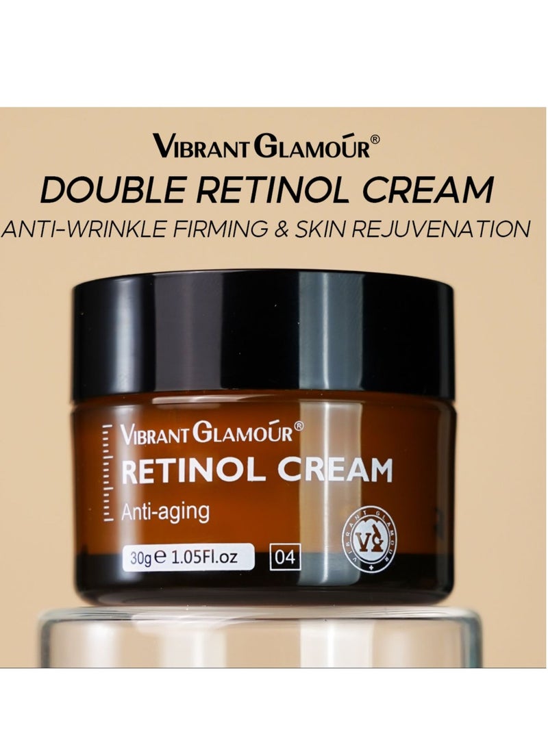 Vibrant Glamour Vibrant Glamour Retinol Face Cream 30g Anti Aging Cream for Wrinkles Fine Lines Skin Firming Moisturizing Cream for Women and Men  - Image 2