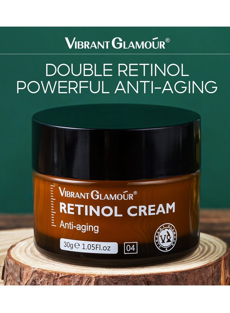 Vibrant Glamour Vibrant Glamour Retinol Face Cream 30g Anti Aging Cream for Wrinkles Fine Lines Skin Firming Moisturizing Cream for Women and Men  - Image 3