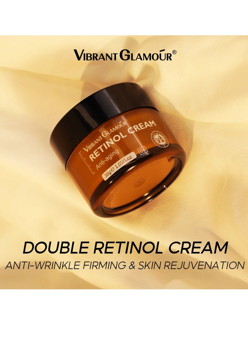 Vibrant Glamour Vibrant Glamour Retinol Face Cream 30g Anti Aging Cream for Wrinkles Fine Lines Skin Firming Moisturizing Cream for Women and Men  - Image 4