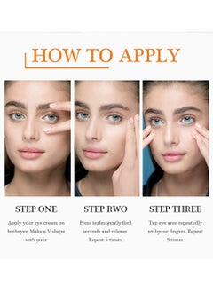 JoyPretty Vitamin C Brightening Eye Serum,Brightening Anti-Aging Eye Moisturizer,Remove Dark Circles Puffiness Under Eye Bags Fine Line,Reduce Wrinkle 20ml  - Image 5