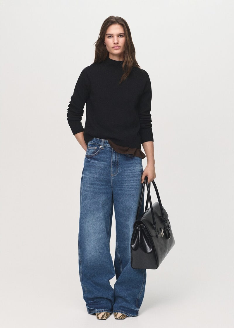 MANGO Knitted sweater with perkins neck - Image 4