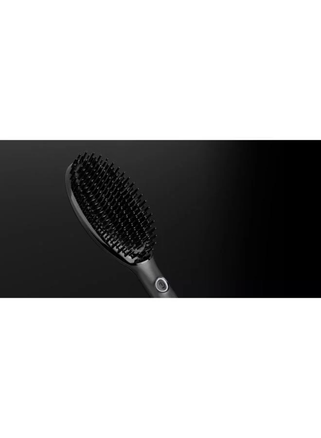 Ghd Glide+ Professional Ceramic Hot Brush Hair Straightener with Ionic Technology | Anti-Frizz Hair Smoothing Brush | 185°C Optimum Styling Temperature | Fast Heat-Up