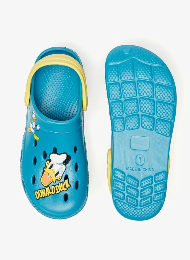 Disney Boys Donald Duck Applique Detail Clogs